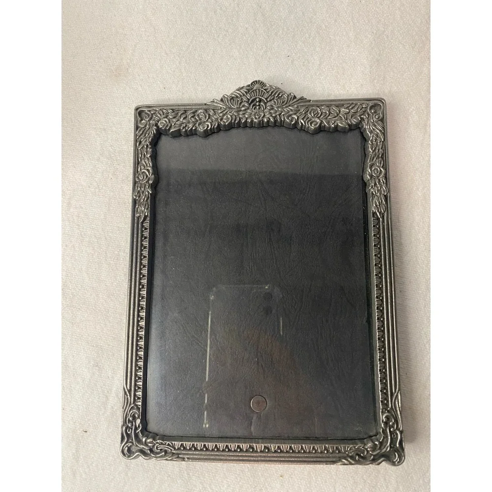 Two Matching Victorian Style Pewter Picture Frames
